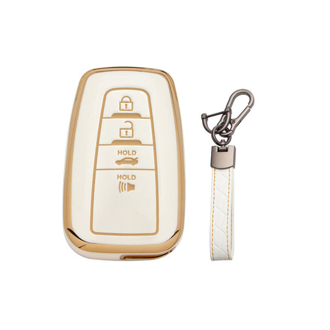 Green TPU Full Seal Remote Control Key Fob Cover For Toyota Camry C-HR 2018-UP