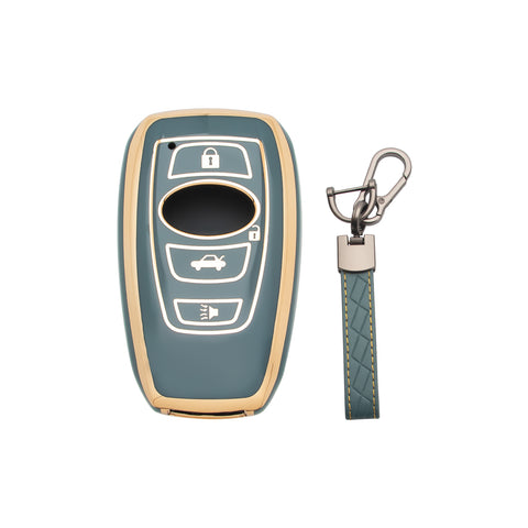 2X TPU Full Seal Keyless Key Fob Cover For Subaru Forester WRX 2016-UP