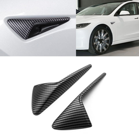 for Tesla Model 3 X S Autopilot Side Marker Turn Signal Cover Trim ABS, Turn Signal Indicator Side Marker Camera Cap Cover