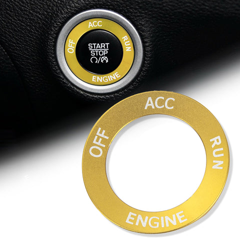 Red Engine Start Stop Button Switch Ring Cover Trim For Dodge Charger 2010-2022