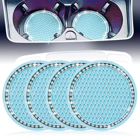 2.75 Inch Silicone Bling Car Cup Holder Insert Coaster Auto Interior Accessories