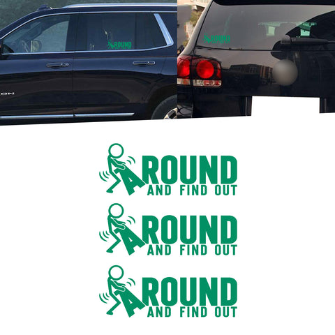 Xotic Tech FAFO Funny JDM F*ck Around and Find Out Sticker Decal Vinyl Graphic for Cars Bumper Window Trucks Vans Walls Laptop 3" x 7"