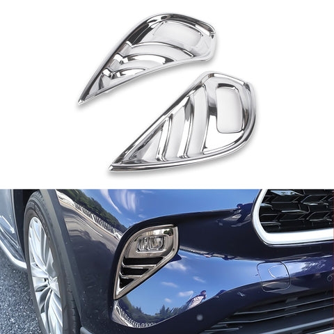 x xotic tech Front Fog Light Lamp Cover Trim Compatible with Toyota Highlander 2020-up (Not Fit for L/XSE Model) ABS Car Decoration Exterior Accessories, 2Pcs/Set