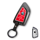 Fit BMW 2 3 5 6 7 Series Smart Key Fob Skin Case Fob w/Silicone Button Cover