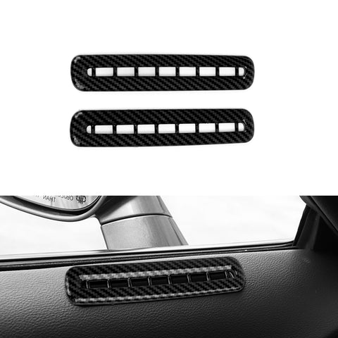 Door AC Outlet Vent Cover Trim Compatible with Dodge Challenger 2015-up Interior Accessories Decoration 2Pcs/Set