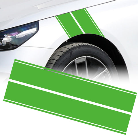 x xotic tech Fender Stripes Hash Marks KK Vinyl Decal Universal for Car Truck Sticker Racing Stripe 11"x23"