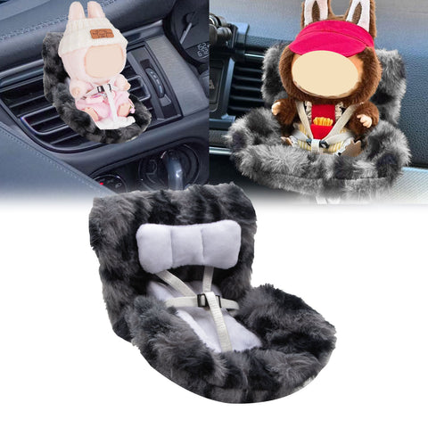 Cute Doll Mini Safety Seat Air Vent Clip Car Interior Decoration Accessories