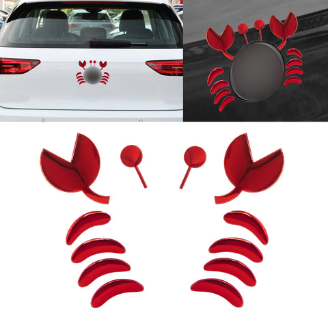 1pc x 3D Silver Chrome Devil Demon Sticker Decal Auto Car Emblem Decal Decoration