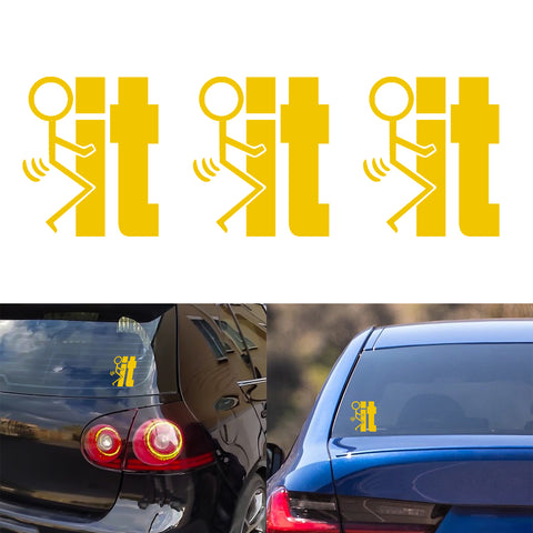 Xotic Tech F*ck-It Funny JDM Sticker Decal Vinyl Graphic for Cars Bumper Window Trucks Vans Walls Laptop 4" x 5"