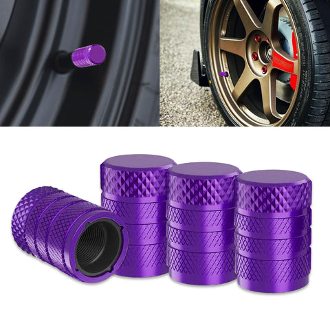 Xotic Tech 4pcs Tire Valve Stem Cover Caps Anodized Aluminum Alloy, Corrosion Resistant Leak-Proof Wheel Valve Cap Set Exterior Accessories, Universal for Cars Trucks Motorcycles SUVs and Bikes