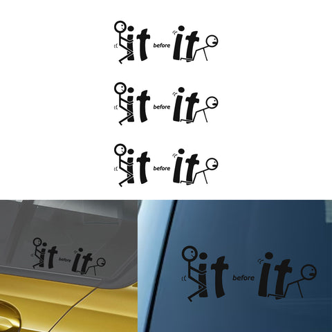 Xotic Tech Fu-ck It Before It Funny JDM Sticker Decal Vinyl Graphic for Cars Bumper Window Trucks Vans Walls Laptop " x 7"