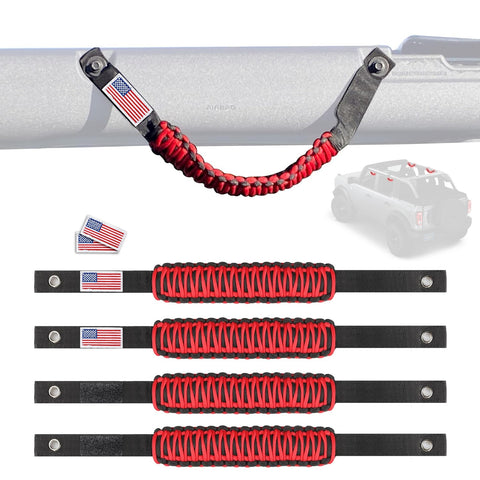 4pcs/Set Roll Bar Grab Handles Accessories For Ford Bronco 2/4 doors 2021-2025