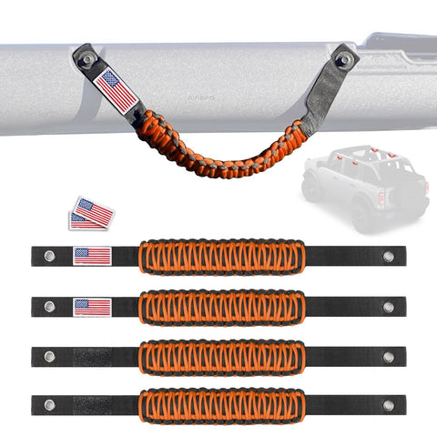 4pcs/Set Roll Bar Grab Handles Accessories For Ford Bronco 2/4 doors 2021-2025