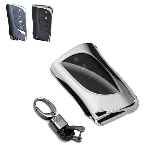 Key Fob Cover with Keychain Soft TPU Full Protection Key Case Shell, Compatible with Lexus ES350 ES300h LC500 LC 500h LS500 LS500h UX250h GX460 UX200
