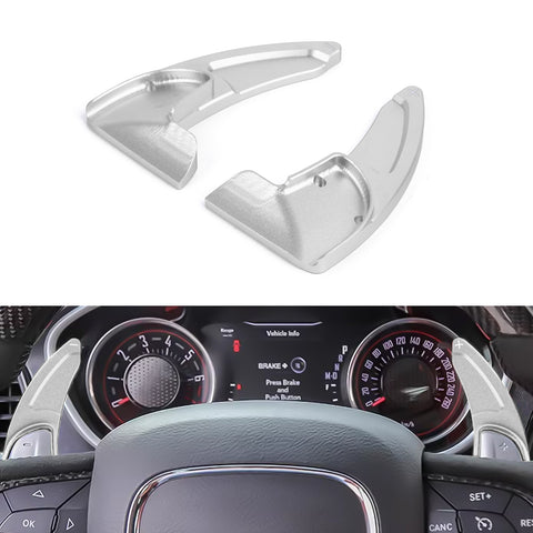 Black Forged ABS Paddle Shifter Extension For Dodge Charger Chrysler 300 2015-21