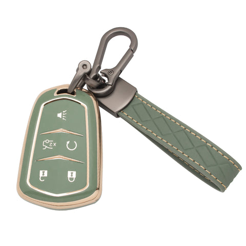 2X TPU Full Cover Smart Key Fob Cover For Cadillac CT6 XT5 CTS 2016-2019