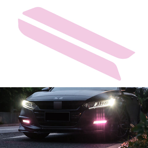 Xotic Tech Self Adhesive Front Fog Light DRL Tint Vinyl Film, Precut Fog Lamp Light Transmission Stickers Overlay Decal Exterior Decoration Compatible with Honda Accord 10th 2018 2019 2020