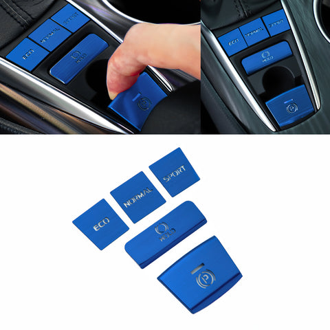 5x Race Red Aluminum Alloy Gear Shift Switch Cover Trim For Toyota Camry 2018-22