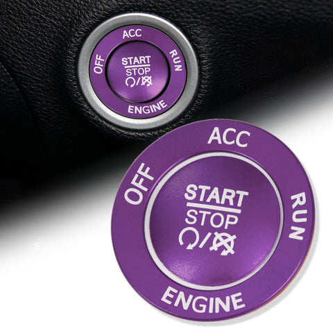 Keyless Engine Push Start Button & Surrounding Ring For Dodge Charger Challenger