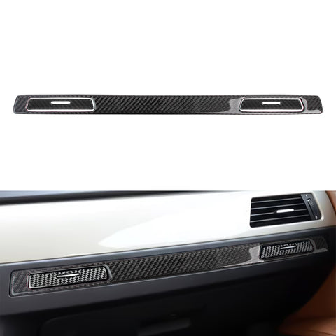 Real Carbon Fiber Copilot Cup Holder Strip Trim For BMW 3 Series E90 E92 E91 E93 2005-12