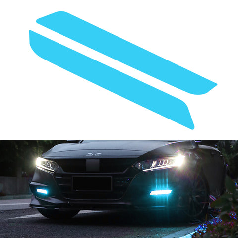 Xotic Tech Self Adhesive Front Fog Light DRL Tint Vinyl Film, Precut Fog Lamp Light Transmission Stickers Overlay Decal Exterior Decoration Compatible with Honda Accord 10th 2018 2019 2020