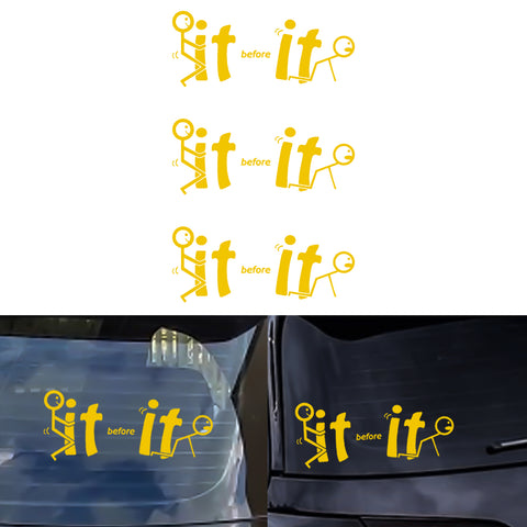 Xotic Tech Fu-ck It Before It Funny JDM Sticker Decal Vinyl Graphic for Cars Bumper Window Trucks Vans Walls Laptop " x 7"