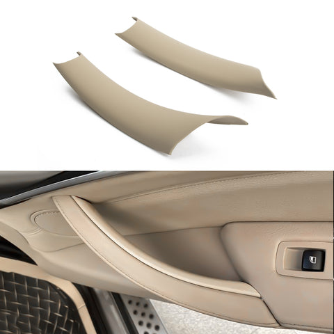 Xotic Tech Door Pull Handle Cover Compatible with BMW X5 Series E70/E70 LCI 2008-2013, BMW X6 Series E71/E72 2008-2014, Inner Rear Side Door Handle Protective Cover Accessories (2pcs)