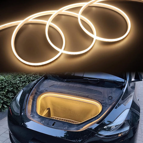 For Tesla Model X 2018-2020 Front Trunk Led Flexible Ambient Lights Decoration