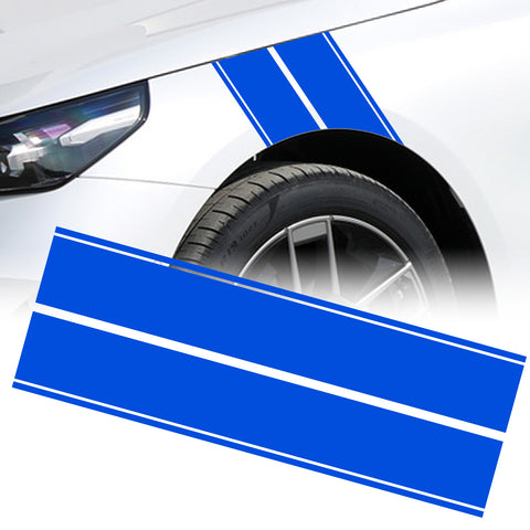 x xotic tech Fender Stripes Hash Marks KK Vinyl Decal Universal for Car Truck Sticker Racing Stripe 11"x23"