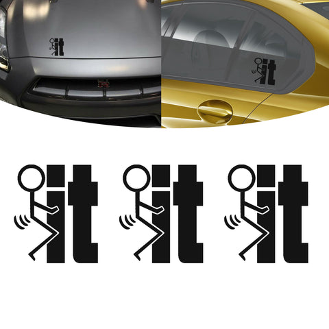 Xotic Tech F*ck-It Funny JDM Sticker Decal Vinyl Graphic for Cars Bumper Window Trucks Vans Walls Laptop 4" x 5"