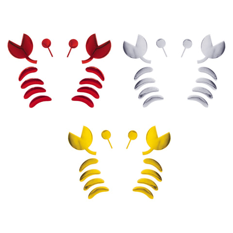 1pc x 3D Silver Chrome Devil Demon Sticker Decal Auto Car Emblem Decal Decoration