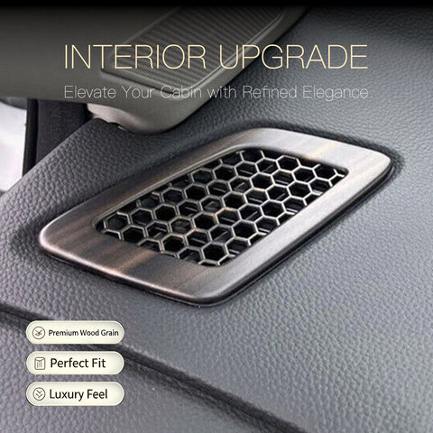 Wood/ Carbon Look Dash Side AC Vent Outlet Cover Accessories For Honda CRV 2023+
