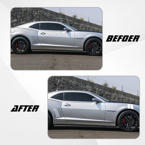 Racing Style Side Vent Fender Stripes Decal Cover For Chevrolet Camaro 2010-15
