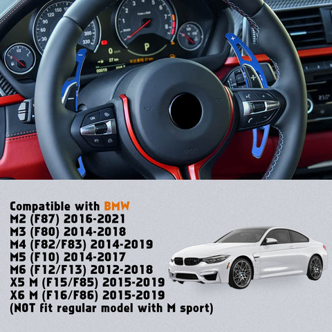 Aluminum Paddle Shifter Extension Decor Cover For BMW M2 M3 M4 M5 M6 Accessories
