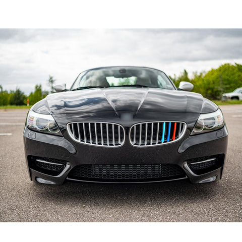 M-Colored Kidney Grille Clip On Insert Trims Fit 09-16 BMW Z4 E89 w/ 9 Beams Grille