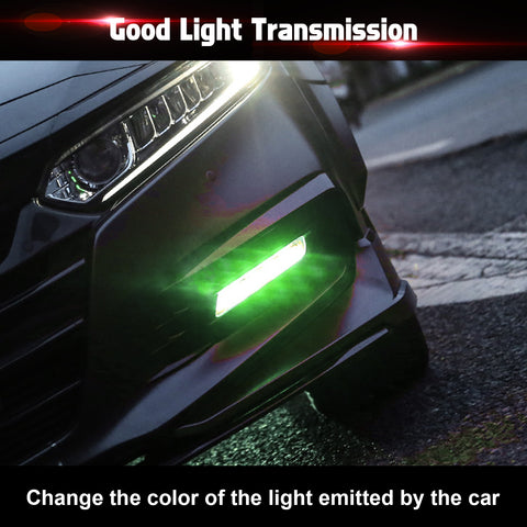 Xotic Tech Self Adhesive Front Fog Light DRL Tint Vinyl Film, Precut Fog Lamp Light Transmission Stickers Overlay Decal Exterior Decoration Compatible with Honda Accord 10th 2018 2019 2020