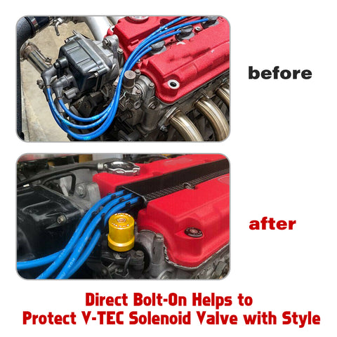 JDM Style VTEC Solenoid Valve Cover Cap For Honda Civic B/D/H-series VTEC Engine