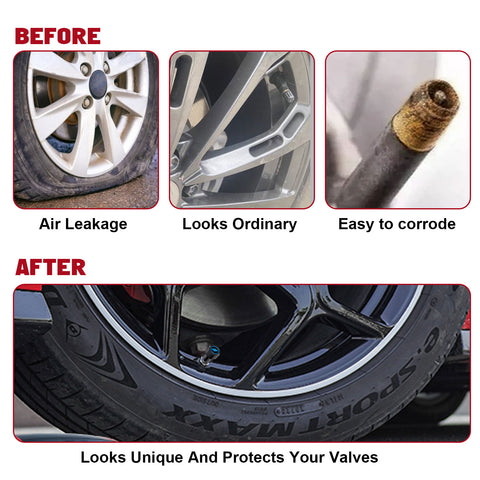 x xotic tech // Slash Tire Valve Stem Cover Caps Compatible with Dodge Challenger Charger Durango Avenger SRT Hornet R/T Dart Journey Magnum Nitro Caliber Aluminum Alloy Wheel Valve Cap Set(4Pcs)