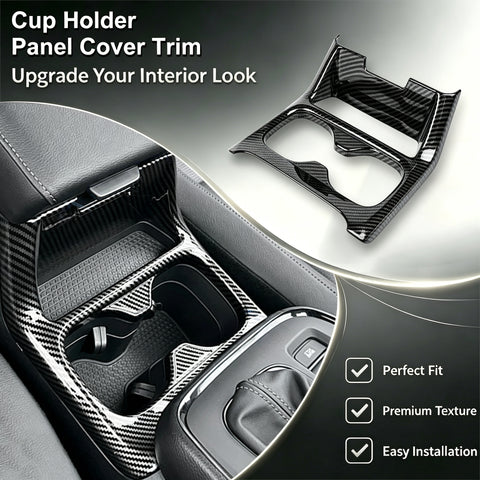 Wood/ Carbon Style Console Cup Holder Frame Trim Accessories For Honda CRV 23-up