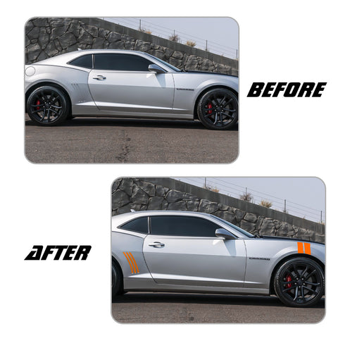 Racing Style Side Vent Fender Stripes Decal Cover For Chevrolet Camaro 2010-15