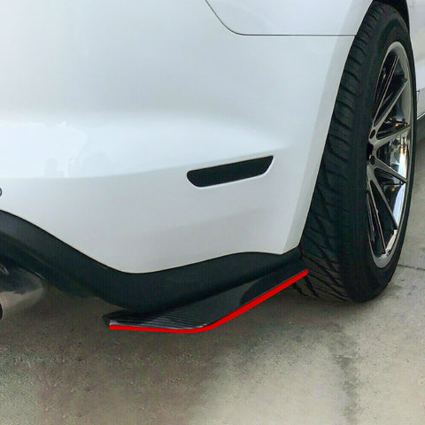 Xotic Tech JDM Rear Bumper Diffuser Valance Spoiler Fin Lip Trim Universal Car Side Fender Skirt Lip Splitter Canard Protector