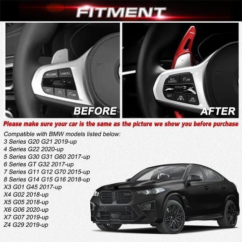 Aluminum Paddle Shifter Extension For BMW 3 4 5 6 7 Series G20 G22 G30 G32