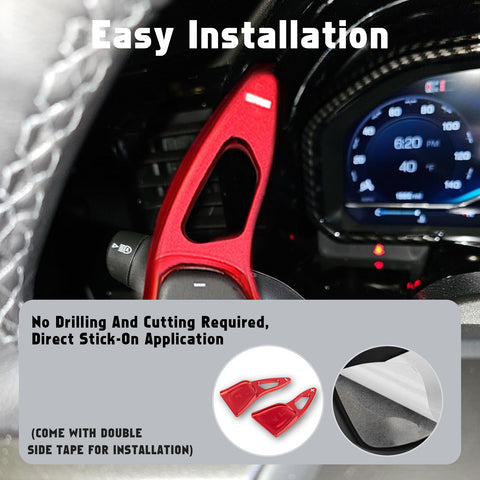 Aluminum Paddle Shifter Extension Decor Cover For Chevy Silverado GMC Sierra