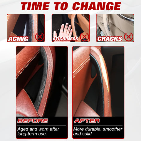 x xotic tech Car Inner Door Handle Covers, 1PC Front Passenger Side Door Pull Handle Cover Trim Compatible with BMW X3 F25 2010-2016, BMW X4 F26 2014-2017