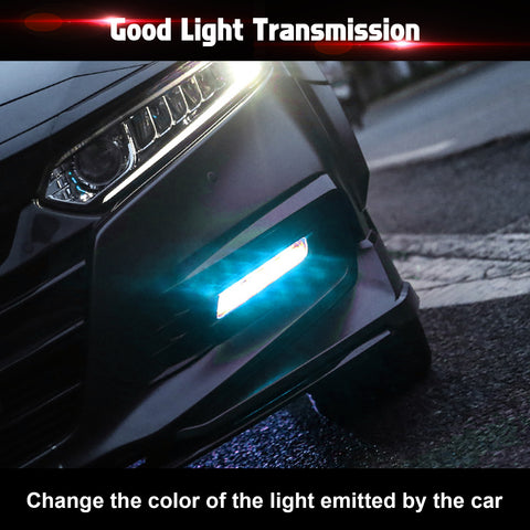 Xotic Tech Self Adhesive Front Fog Light DRL Tint Vinyl Film, Precut Fog Lamp Light Transmission Stickers Overlay Decal Exterior Decoration Compatible with Honda Accord 10th 2018 2019 2020