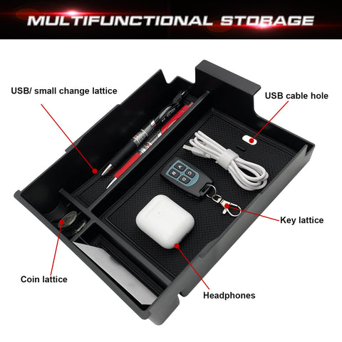 Center Console Organizer For Hyundai Palisade 2023-2025 Armrest Storage Box Tray
