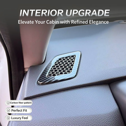 Wood/ Carbon Look Dash Side AC Vent Outlet Cover Accessories For Honda CRV 2023+