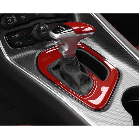 For Dodge Challenger 2015-up Car Interior Gear Shift Media Cover Frame ABS Trim