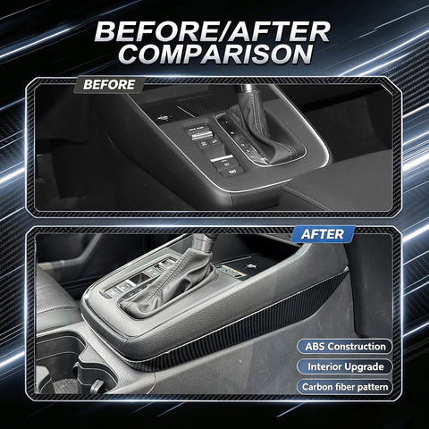 Wood/ Carbon Look Gear Shift Box Side Stripe Cover Accessories For Honda CRV 23+
