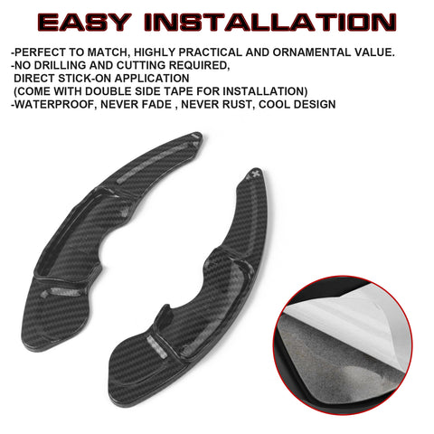 Carbon Fiber Style Steering Wheel Paddle Shifter Extension For Lexus IS IS-F NX